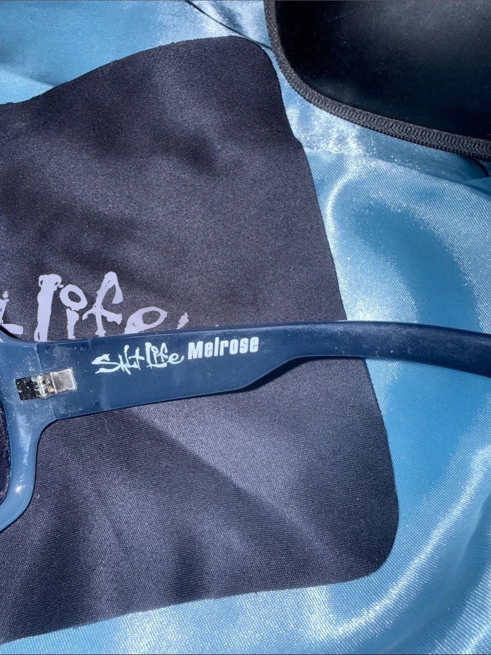 Salt Life Black Oversized Sunglasses with Case
